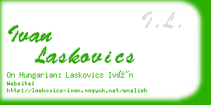 ivan laskovics business card